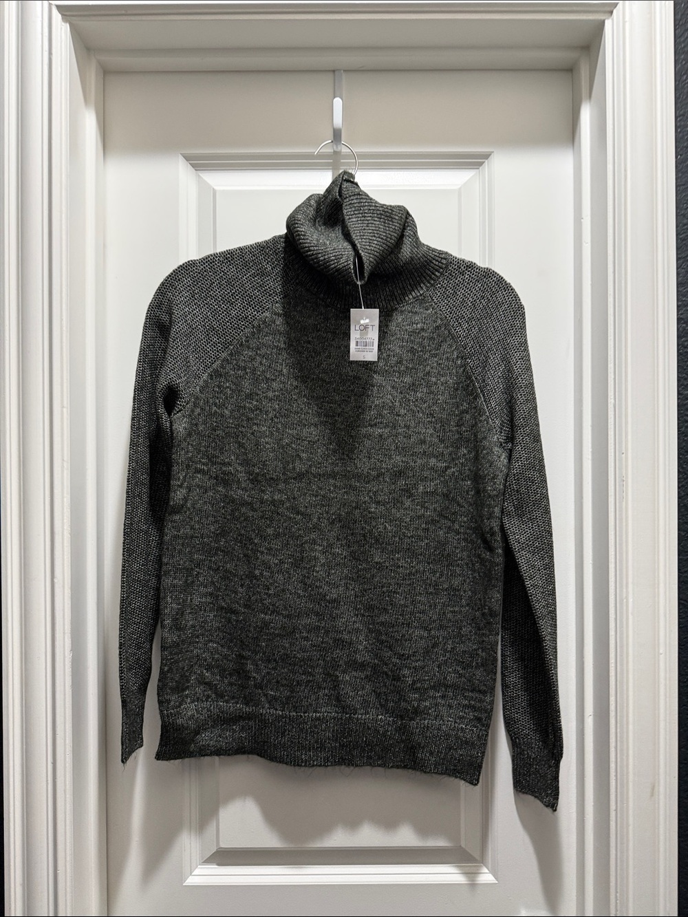 LOFT Women’s Charcoal Gray Turtleneck Sweater